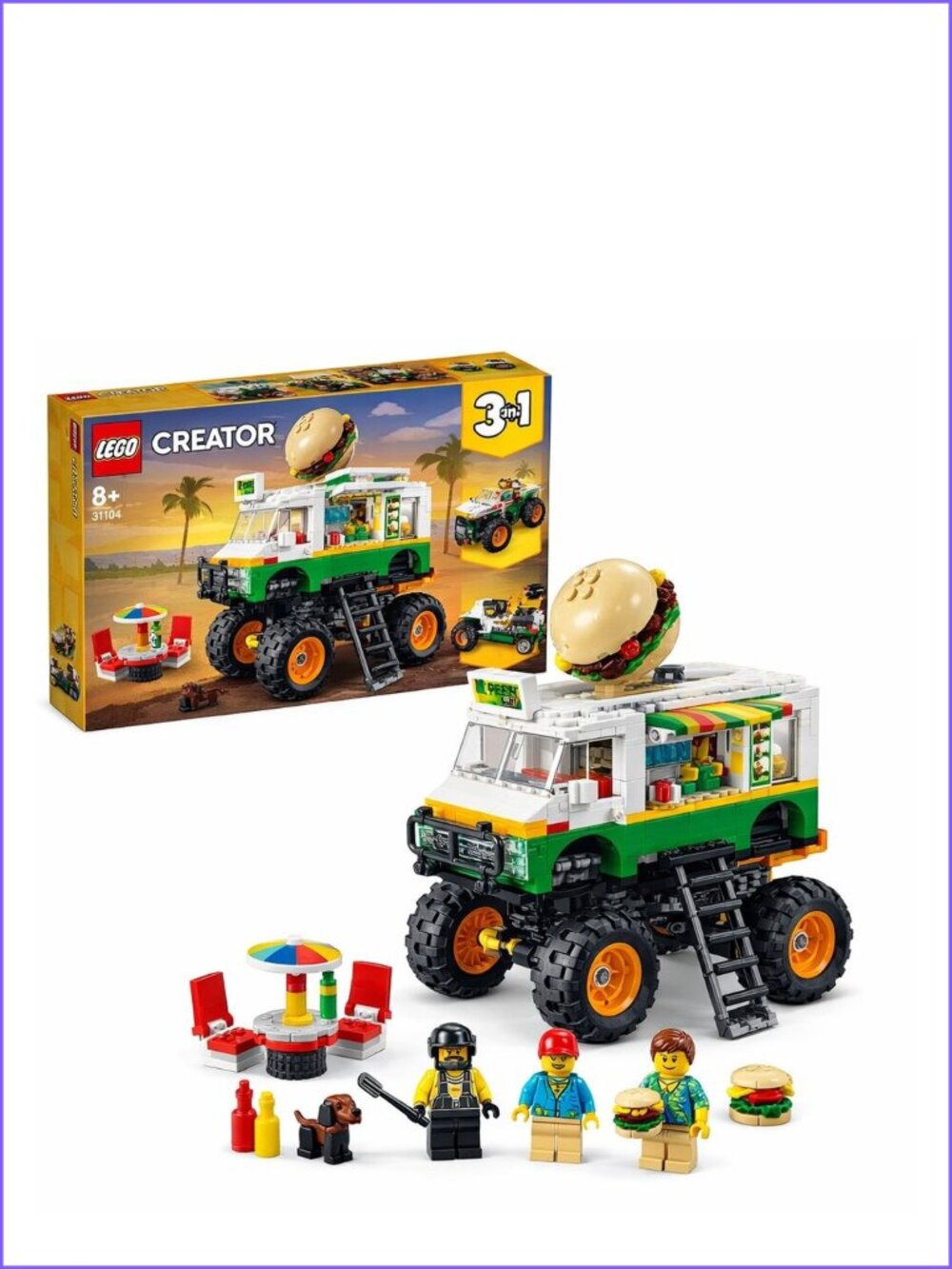 Lego  Creator 3in1 Monster Burger Truck 31104  Brand New